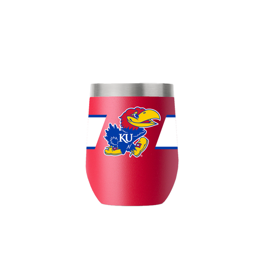 Kansas 12oz Stemless Red Tumbler