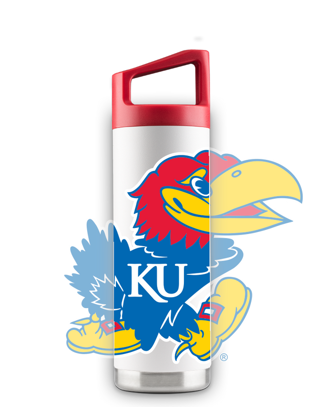 Kansas 16oz White Youth Bottle
