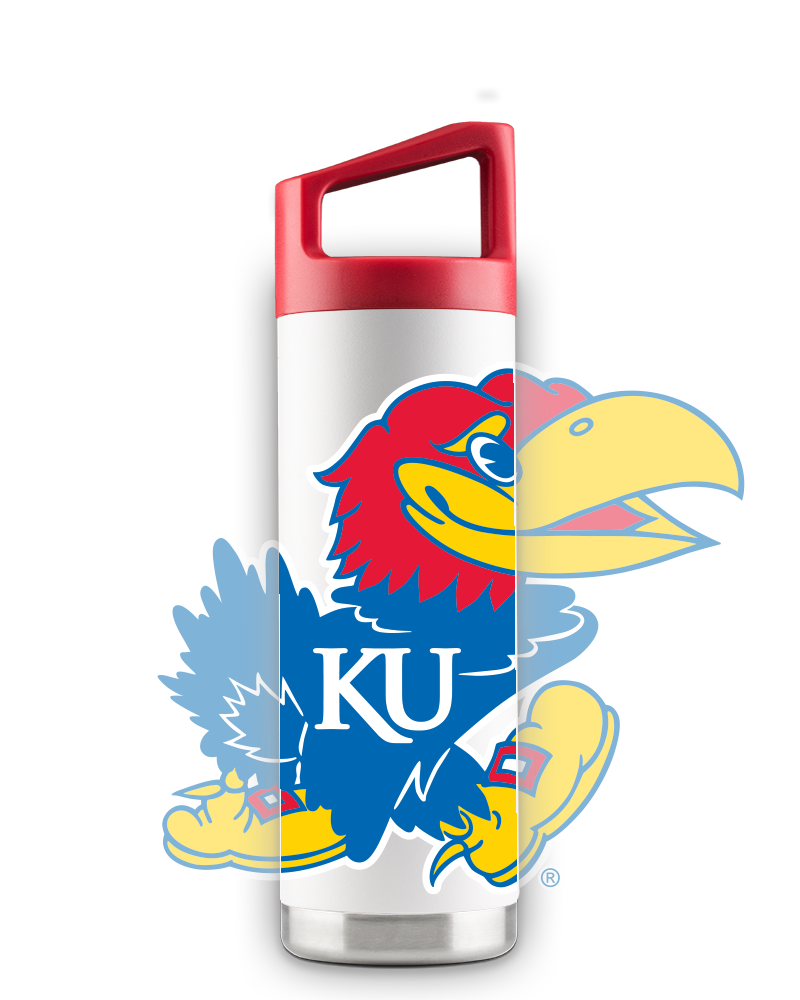 Kansas 16oz White Youth Bottle