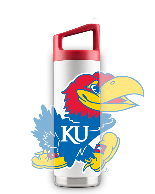 Kansas 16oz White Youth Bottle
