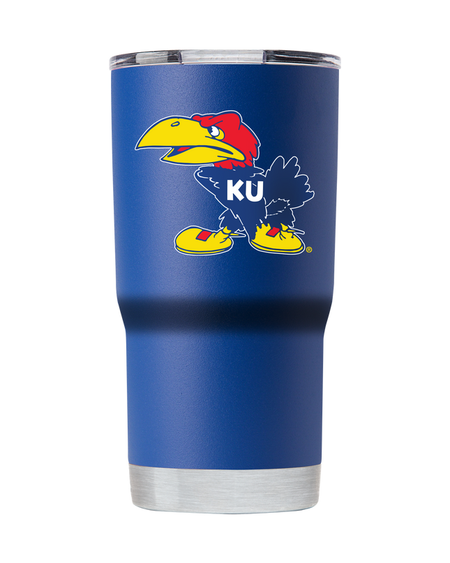 Kansas College Vault 20oz Blue Tumbler