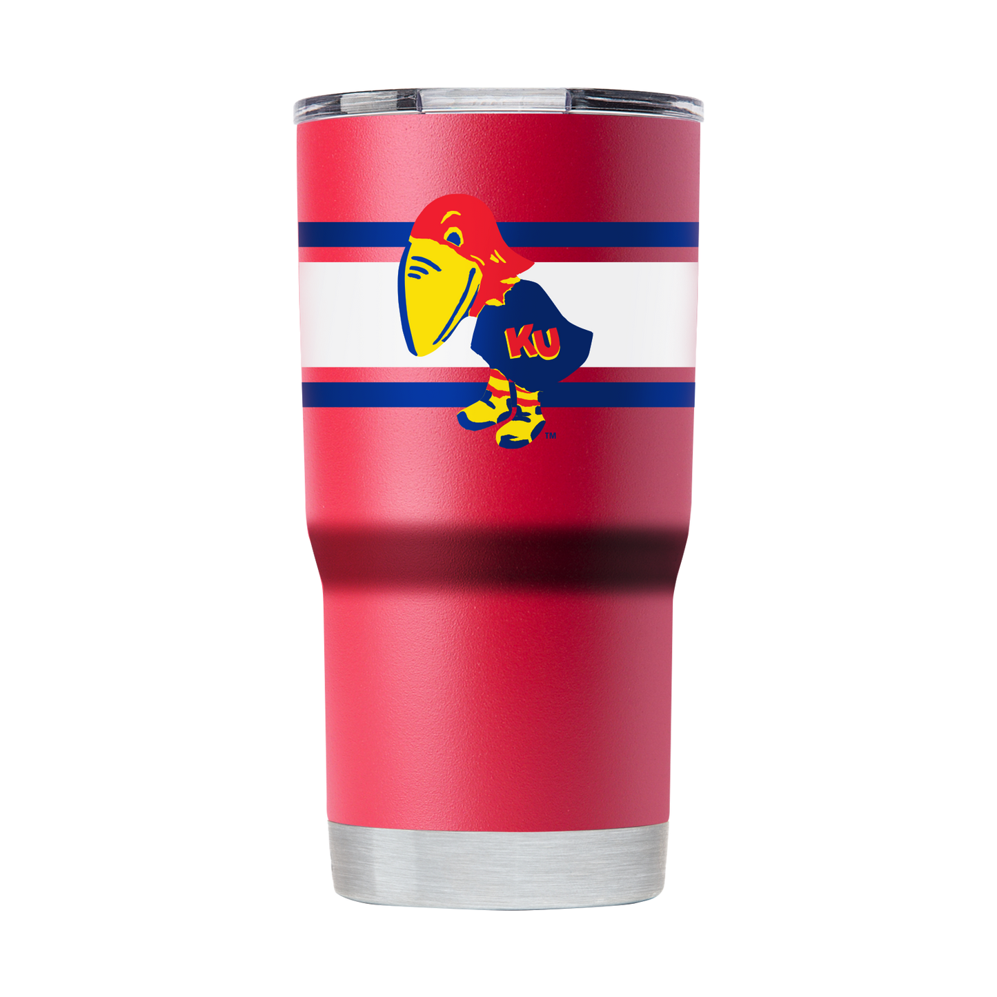 Kansas College Vault 20oz Red Stripe Tumbler