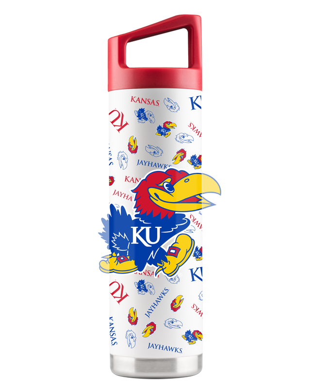 Kansas 22oz White All Over Bottle