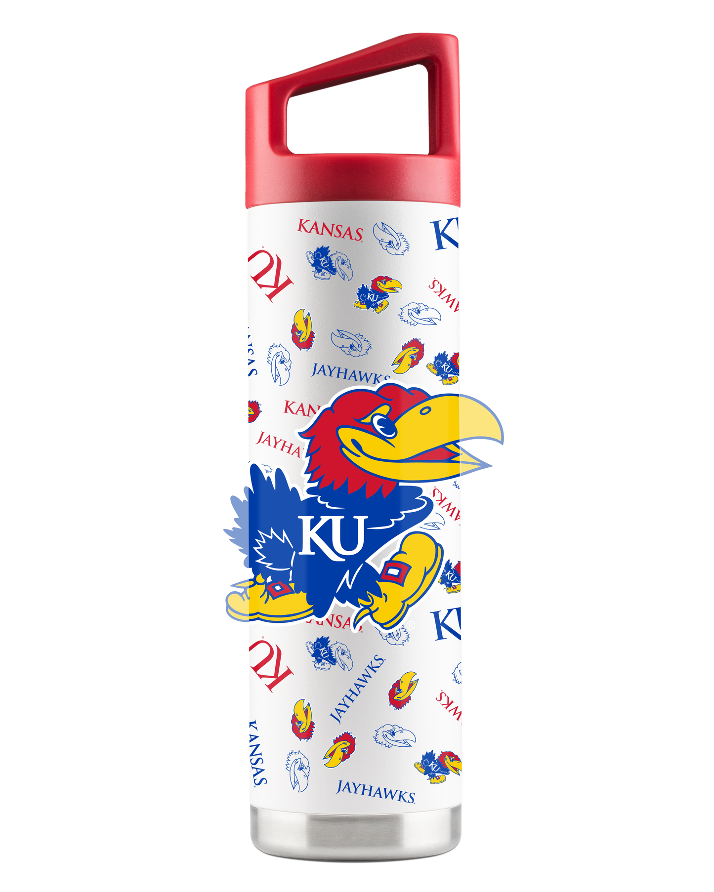 Kansas 22oz White All Over Bottle