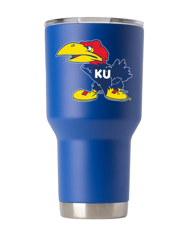 Kansas College Vault 30oz Blue Tumbler