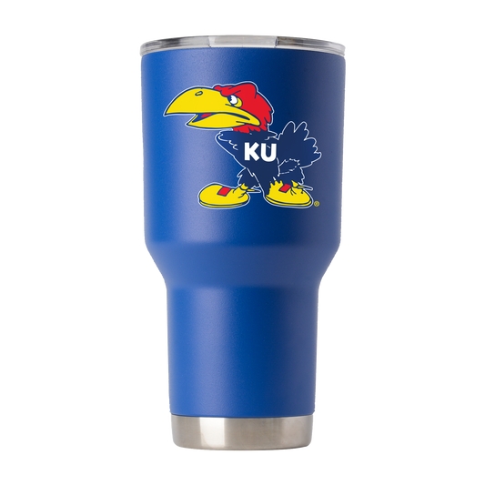 Kansas College Vault 30oz Blue Tumbler