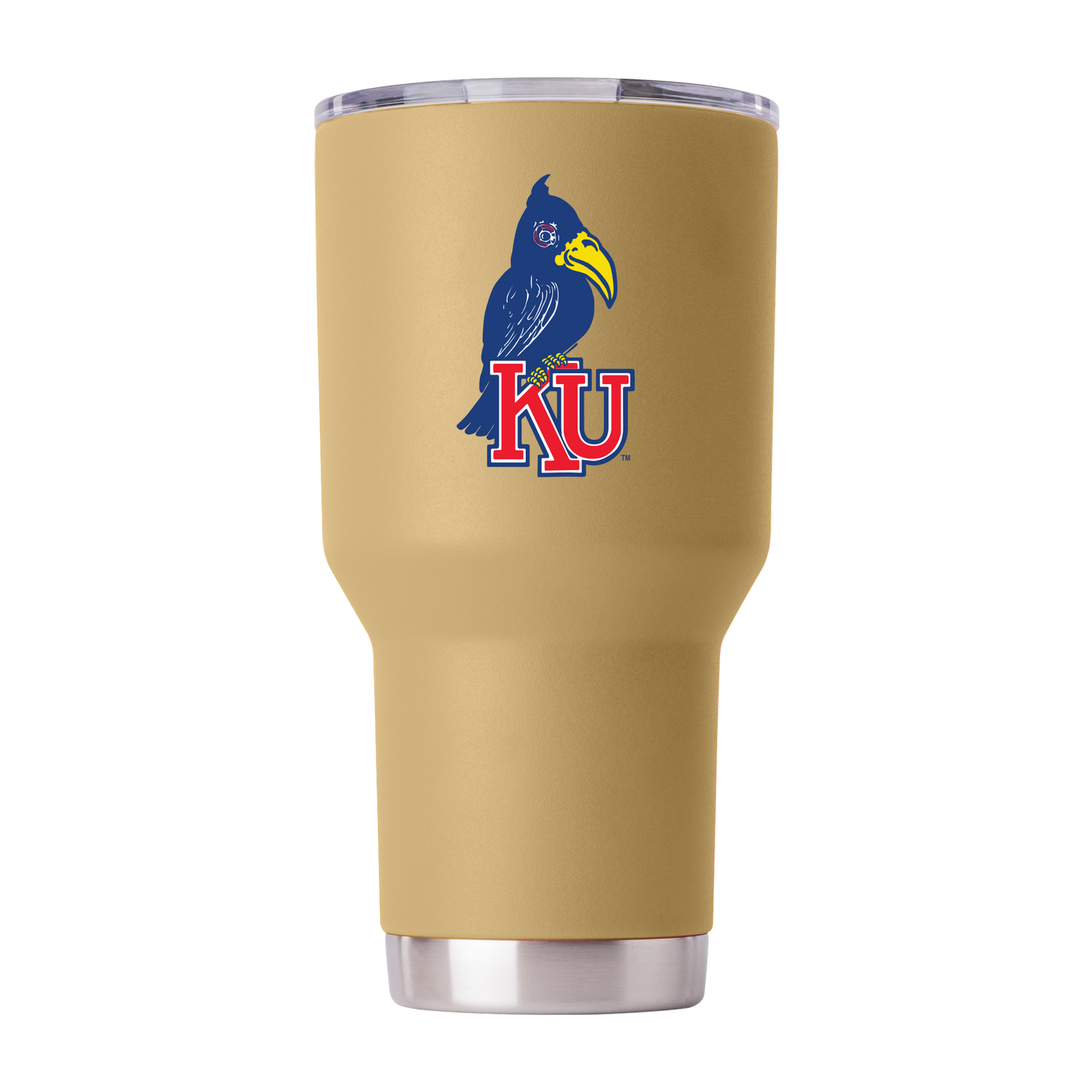 Kansas College Vault 30oz Gold Tumbler