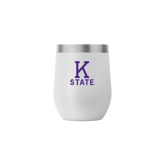 Kansas State College Vault 12oz Stemless Tumbler