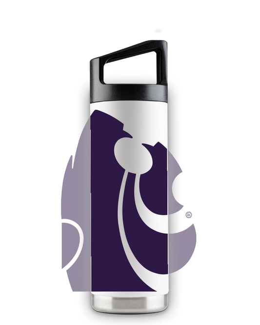 Kansas State 16oz White Youth Bottle