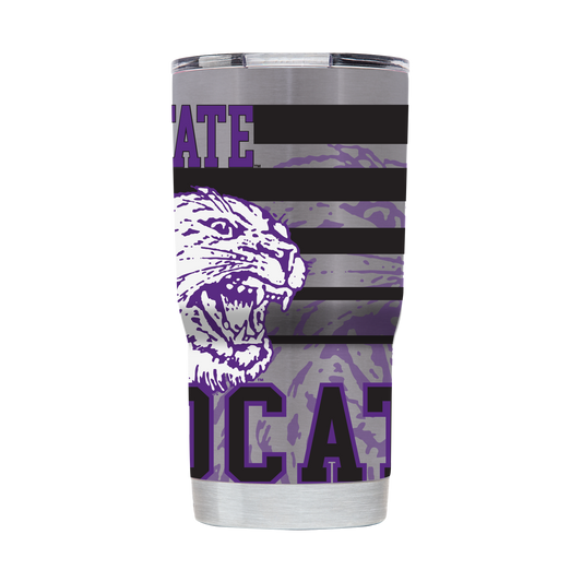 Kansas State College Vault 20oz Stainless Steel Tumbler