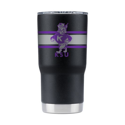 Kansas State College Vault 20oz Black Tumbler