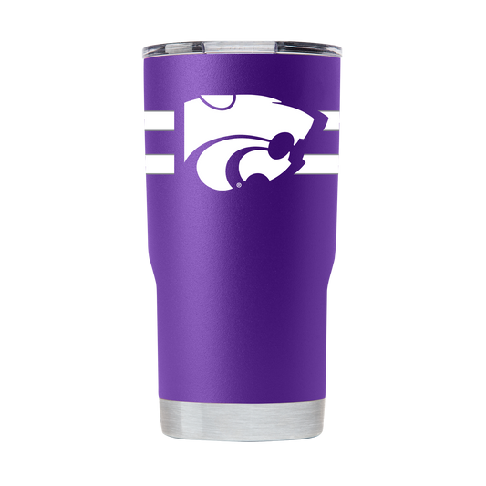 Kansas State 20oz Purple Stripe Tumbler