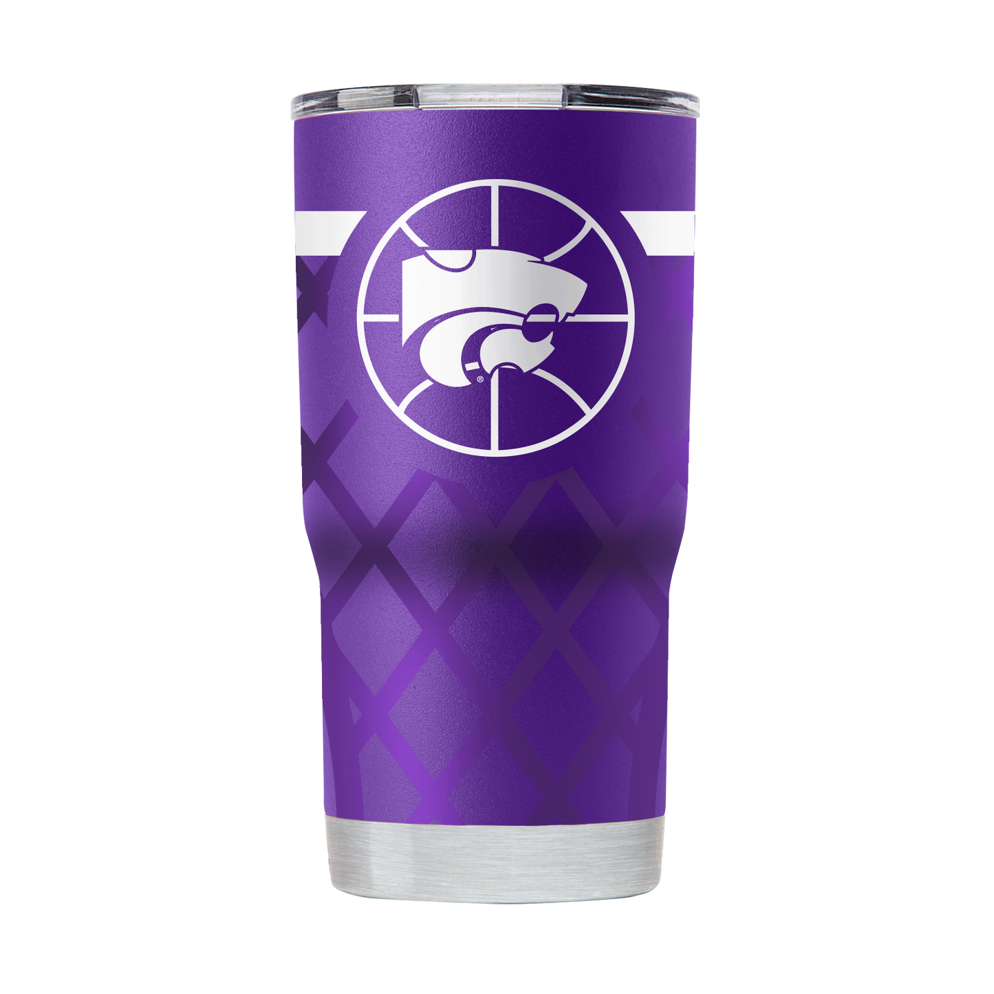 Kansas State 20oz Purple Basketball Tumbler