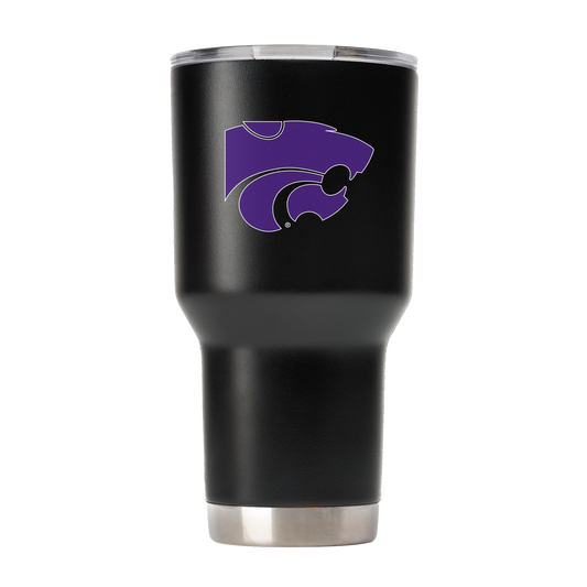 Kansas State 30oz Black Tumbler
