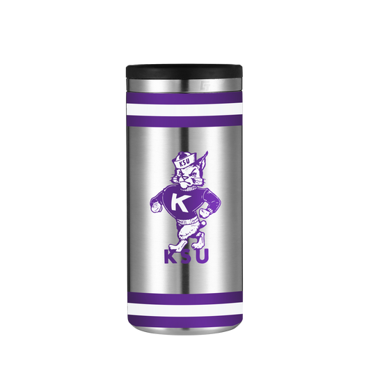 Kansas State Vault Collection Stainless Steel Skinny Can Koozie