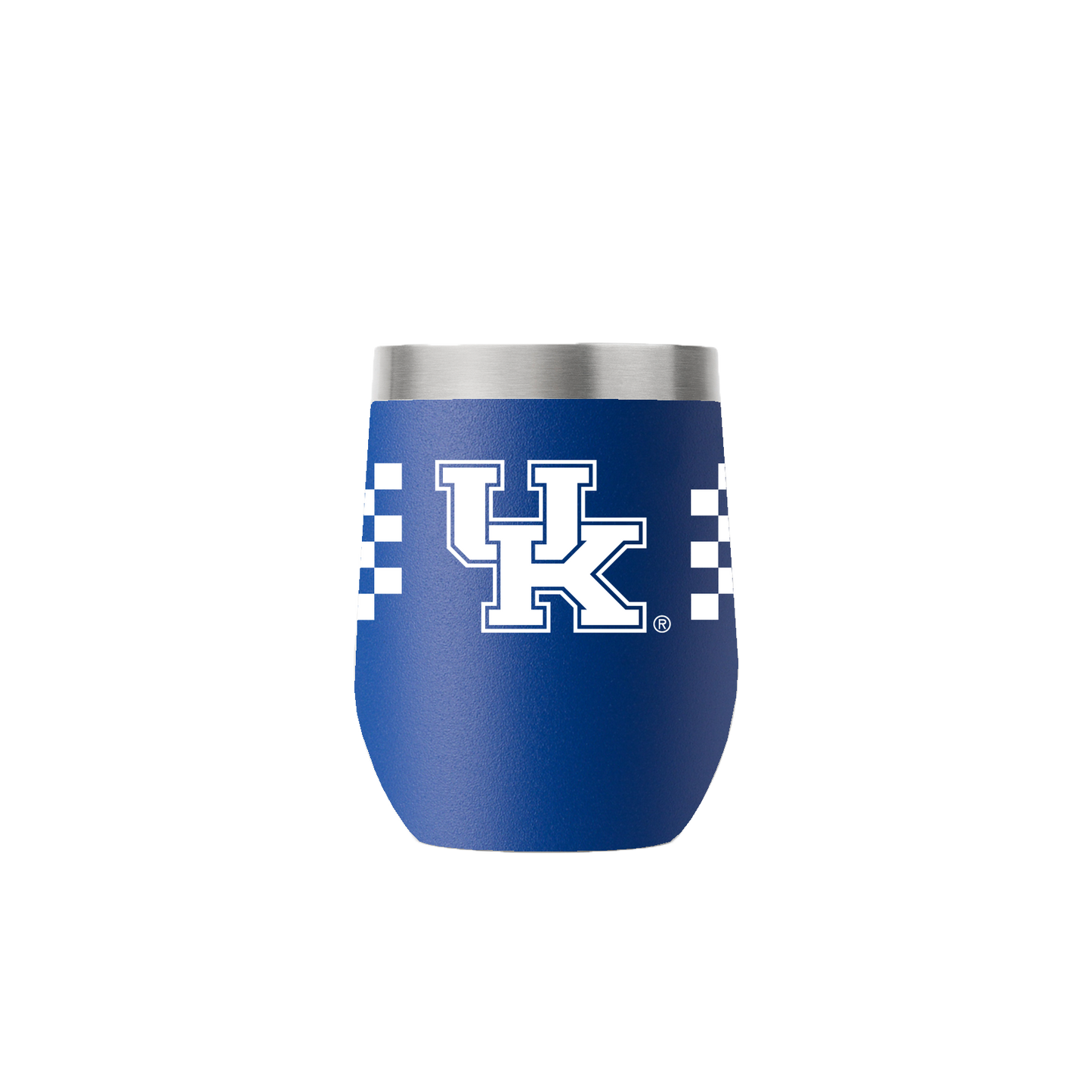 Kentucky 12oz Stemless Blue Tumbler