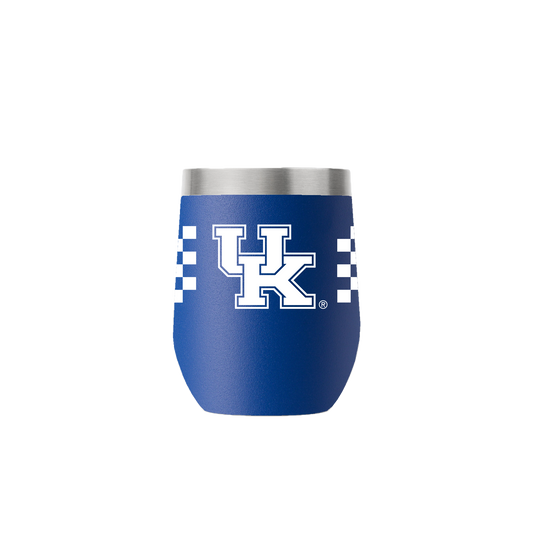 Kentucky 12oz Stemless Blue Tumbler