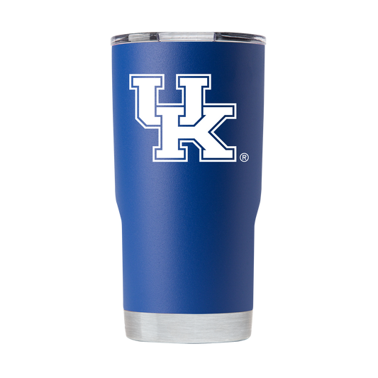 Kentucky 20oz Powder Coated Blue Tumbler