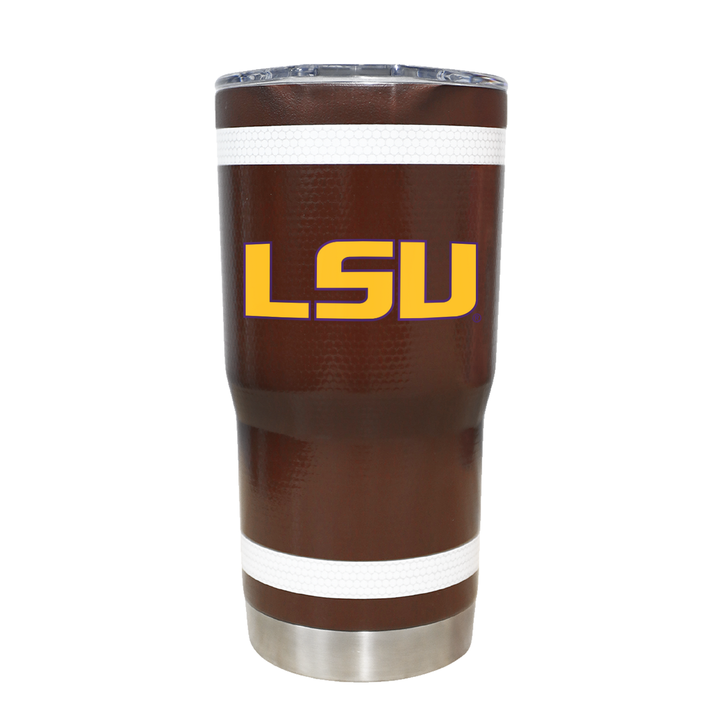 LSU 20oz Football Textured Tumbler