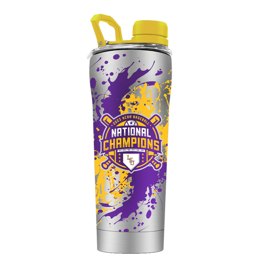 LSU Stainless Steel Baseball Shaker - National Champs 2023