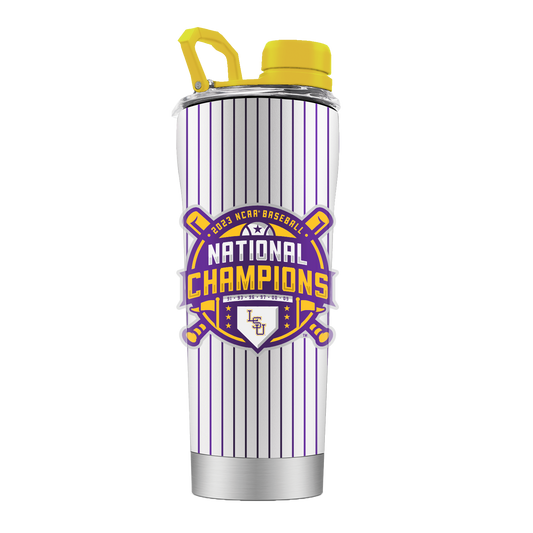 LSU Pinstripe Baseball Shaker - National Champs 2023