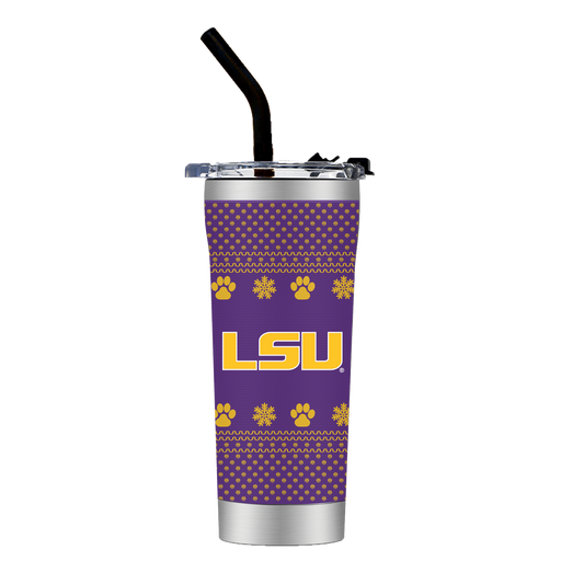 LSU Straw Tumbler - Christmas Collection