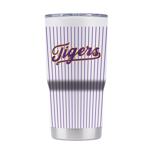 LSU 20oz "Tigers" Baseball Pinstripe Tumbler