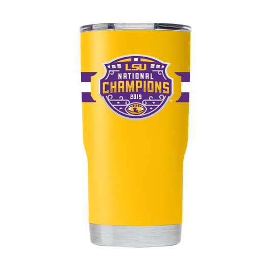 LSU 20oz Yellow'19 Champs Stainless Steel Tumbler