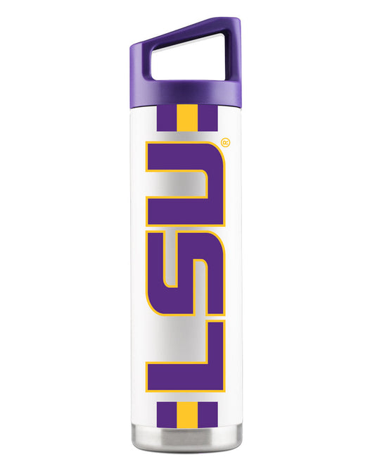 LSU 22oz White Bottle