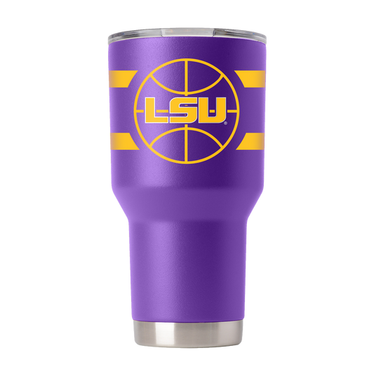 LSU 30oz Purple Basketball Tumbler
