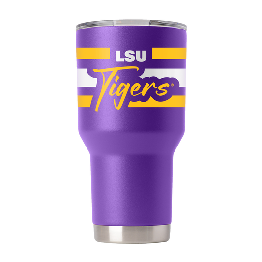 LSU 30oz Script Purple Tumbler