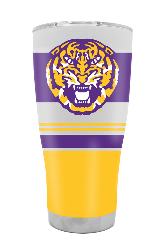 LSU 30oz Stripe Tumbler