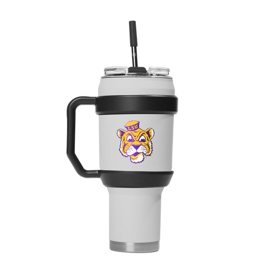 LSU 40oz Stainless Steel Tumbler - College Vault