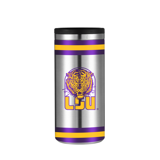 LSU Vault Collection Stainless Steel Skinny Can Koozie