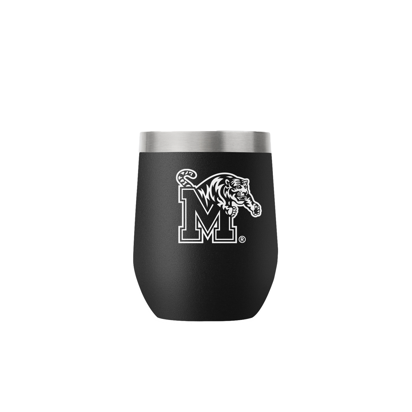 Memphis 12oz Stemless Black Tumbler