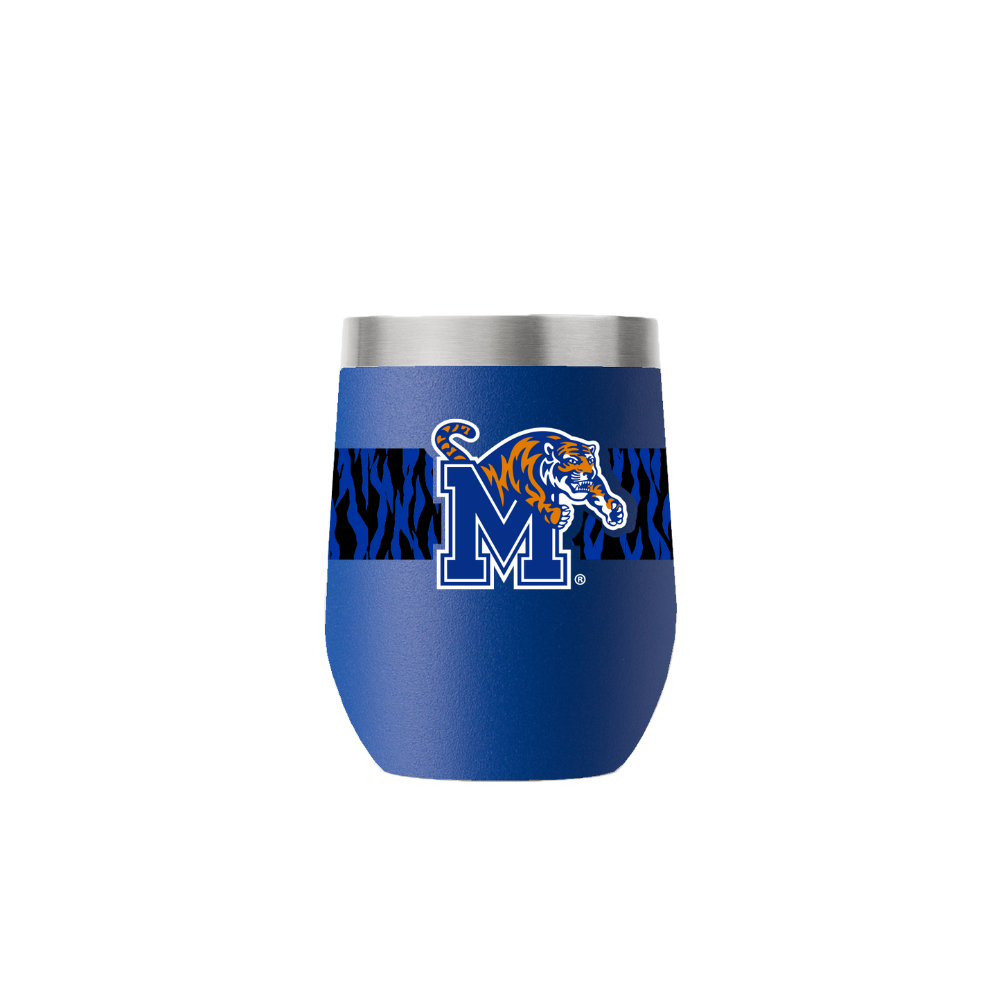 Memphis 12oz Stemless Blue Tumbler