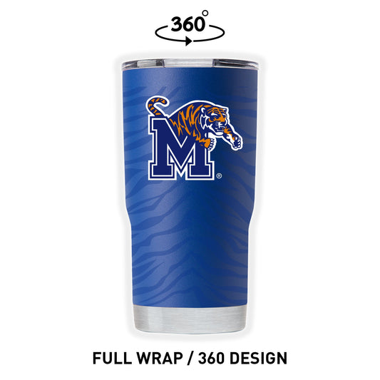 Memphis 20oz Blue Full Wrap Tumbler