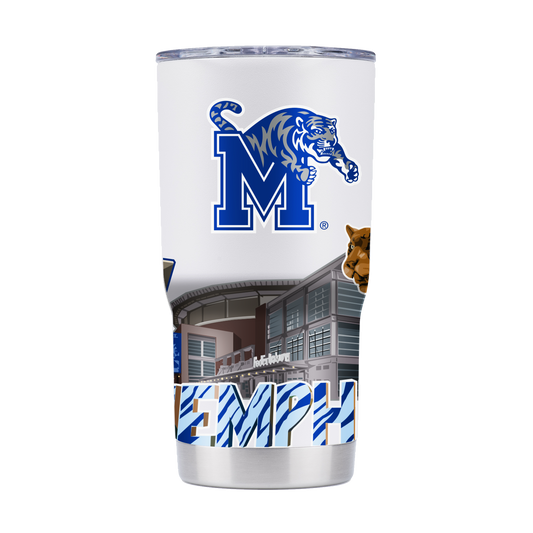 Memphis 20oz Campus Icons Tumbler