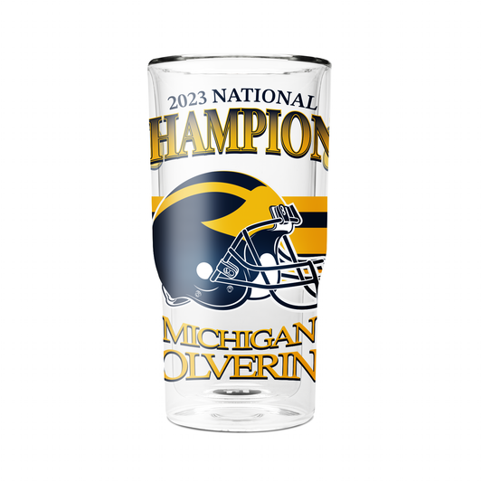 Michigan 16oz 2-Pack Glass Tumblers - 2023 National Champs