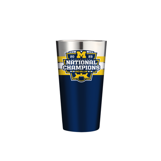 Michigan 16oz Stainless Pint - 2023 National Champs