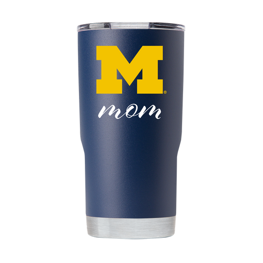 Michigan 20oz "Mom" Navy Tumbler