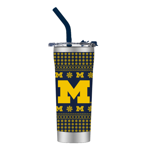 Michigan Straw Tumbler - Christmas Collection