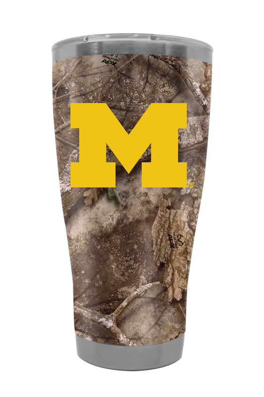 Michigan 30oz Realtree Camo Tumbler