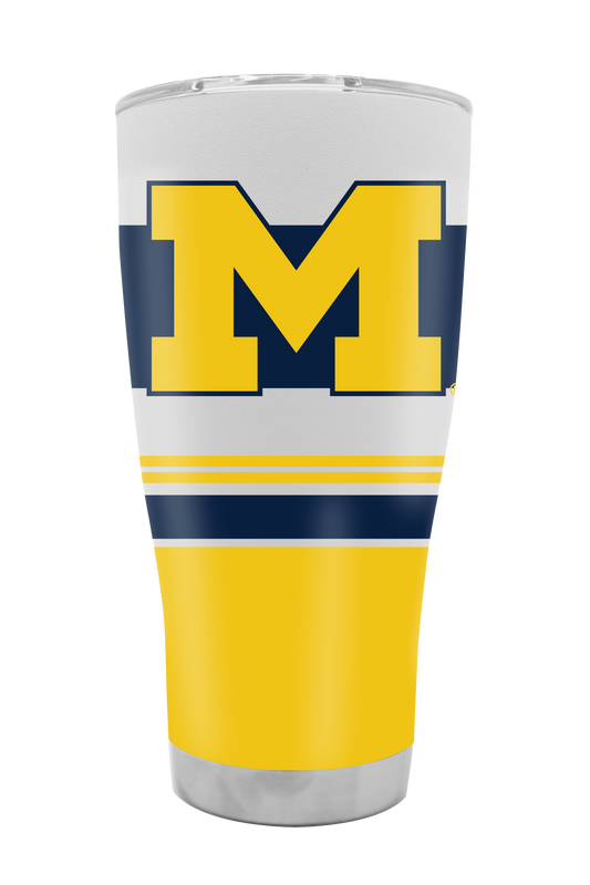 Michigan 30oz Stripe Tumbler
