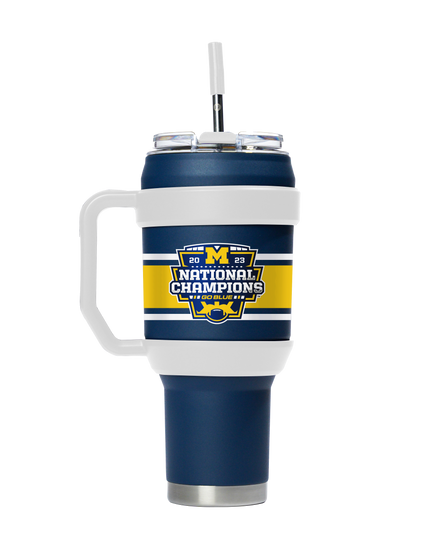 Michigan 40oz Stainless Steel Tumbler - 2023 National Champs