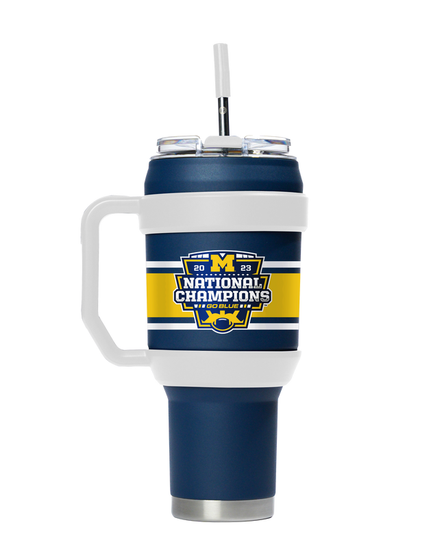 Michigan 40oz Stainless Steel Tumbler - 2023 National Champs