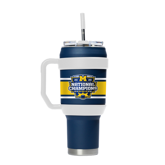 Michigan 40oz Stainless Steel Tumbler - 2023 National Champs