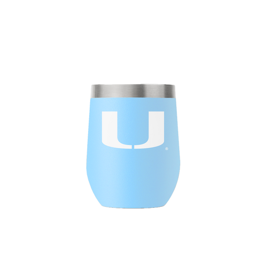 Miami 12oz Stemless Light Blue Tumbler