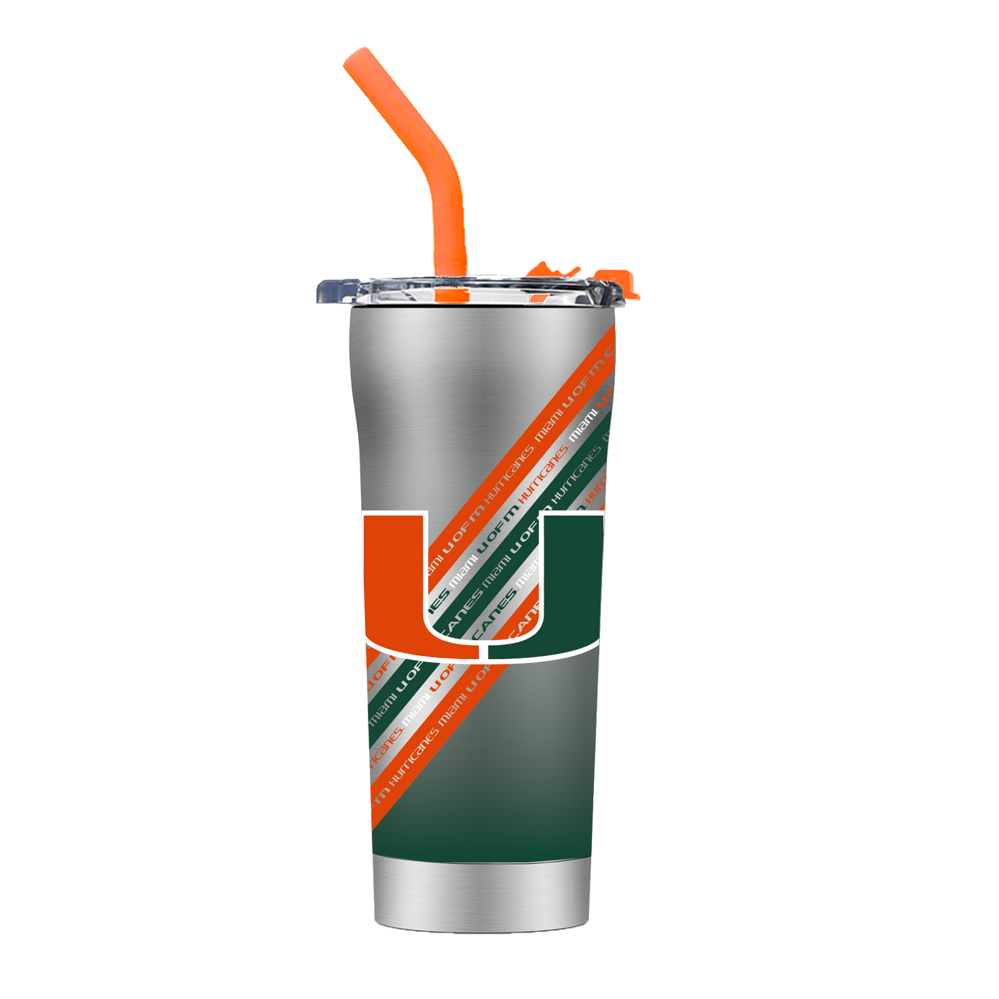 Miami Stainless Steel Straw Tumbler