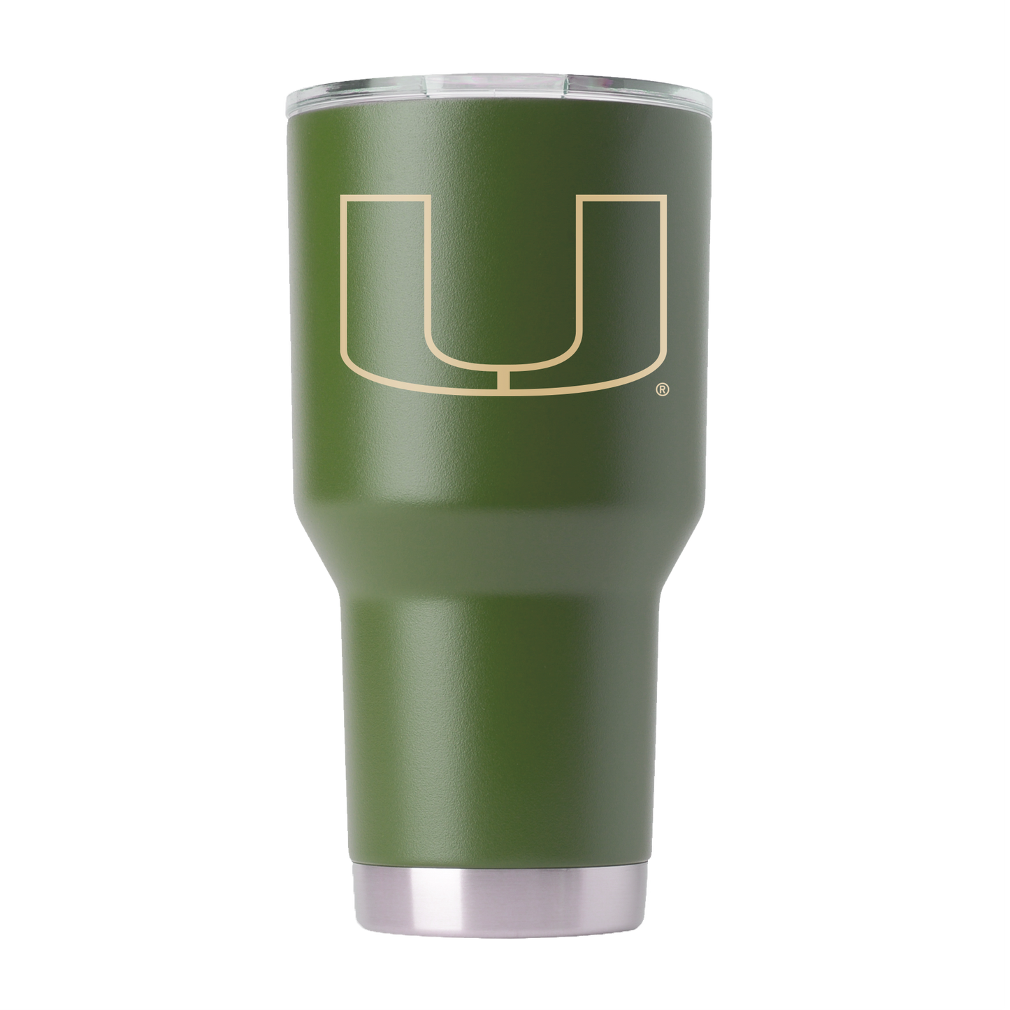 Miami 30oz Olive Green Tumbler - American Flag Design